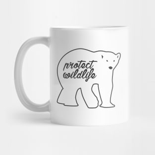 protect wildlife - polar bear Mug